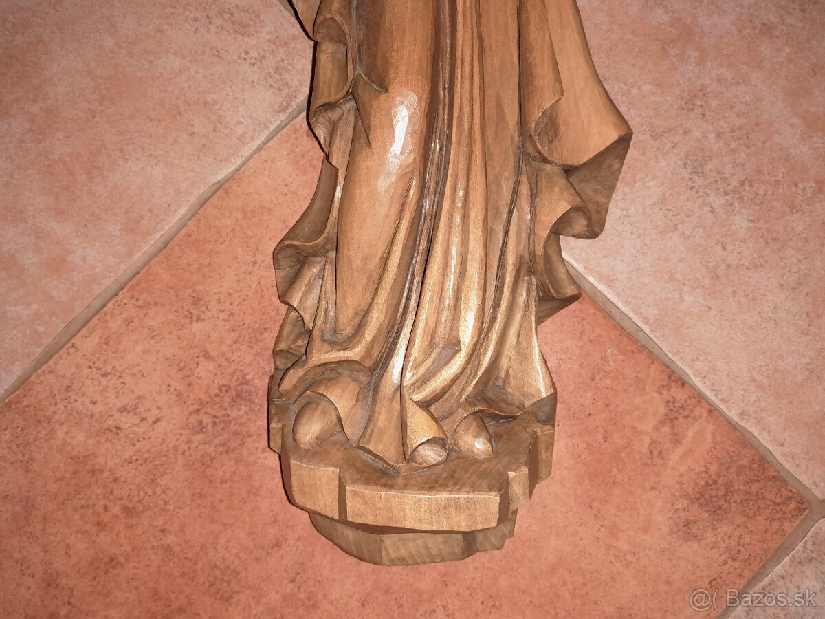 Sv. Marie soška – socha - dřevo (925G) - 3