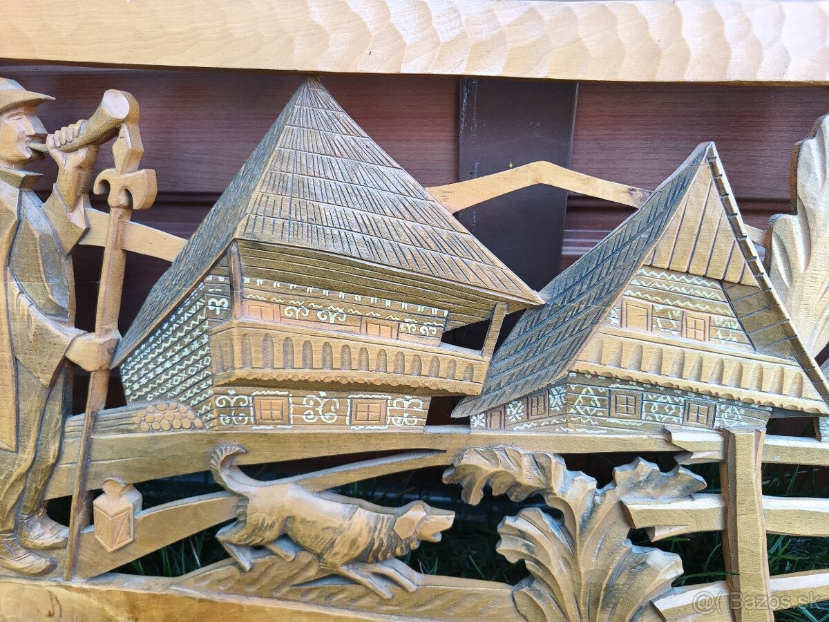 drevorezba ľudový motív Čičmany - 3