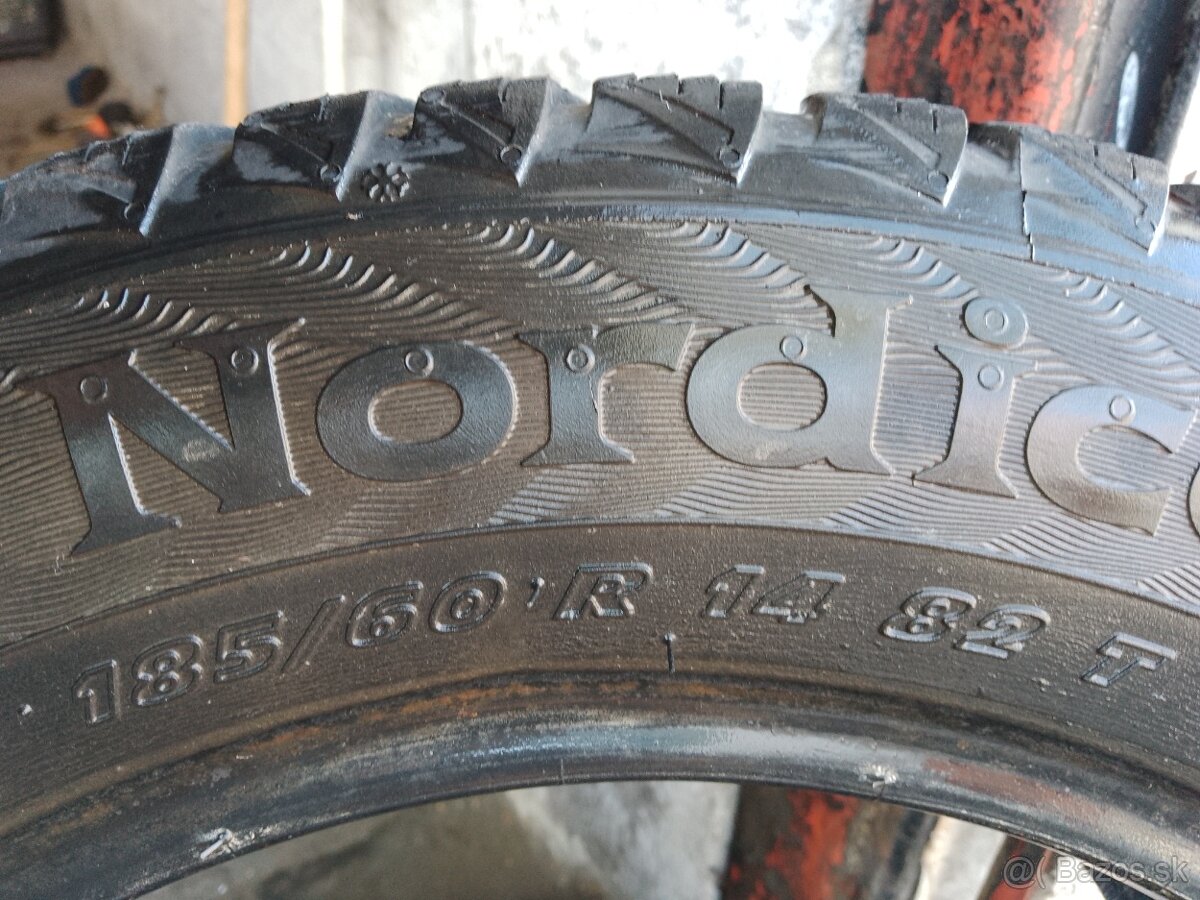 2x zimné pneumatiky 185/60 r14 - 3