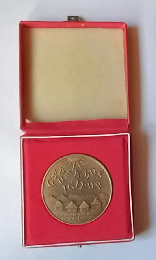 Medaila 1967 Gymnnázium Martin 1867-1967 Gaudeamus Igitur si - 3