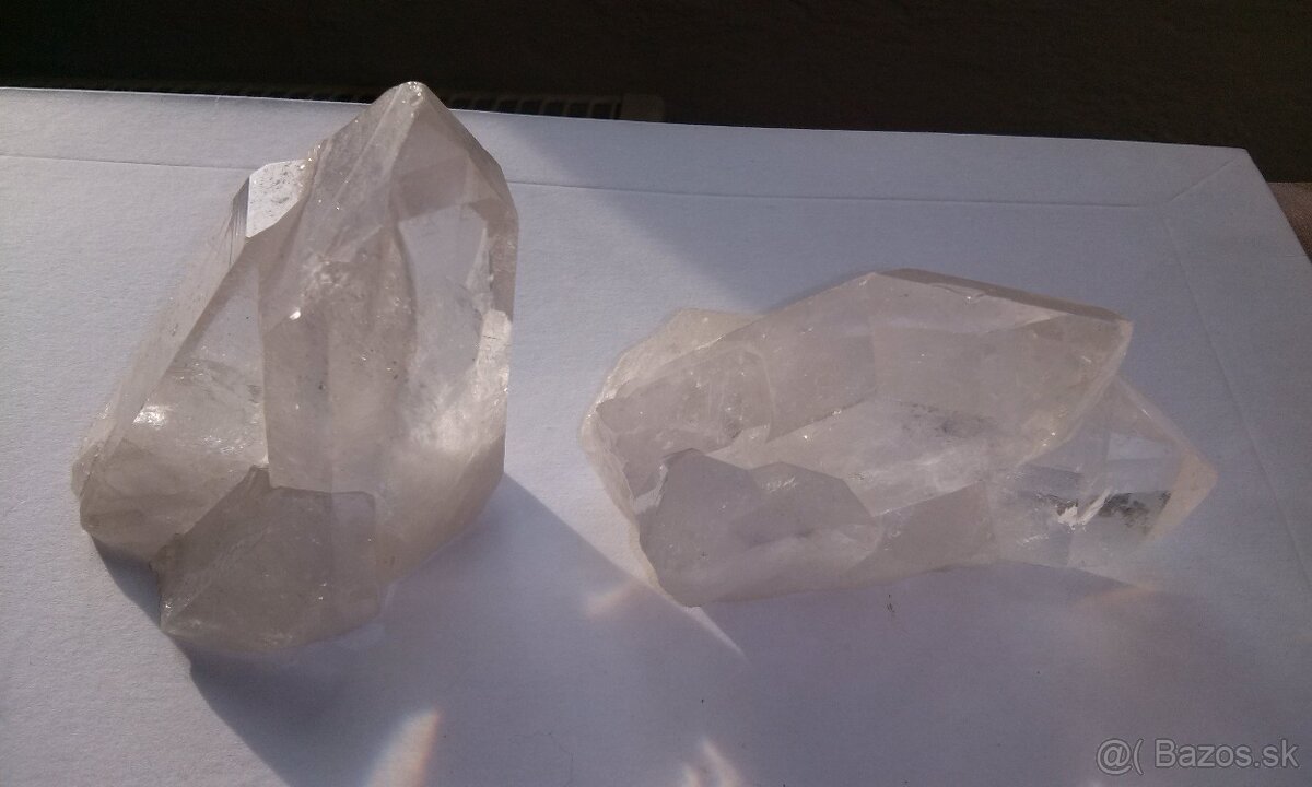 2x 350 g horský krištáľ, drúza - 3