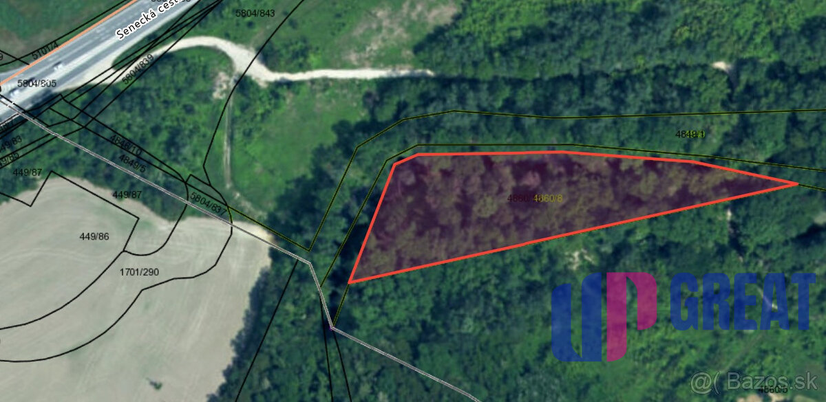 Pozemok 6029 m² – rekreačné využitie pri Bernolákove - 3