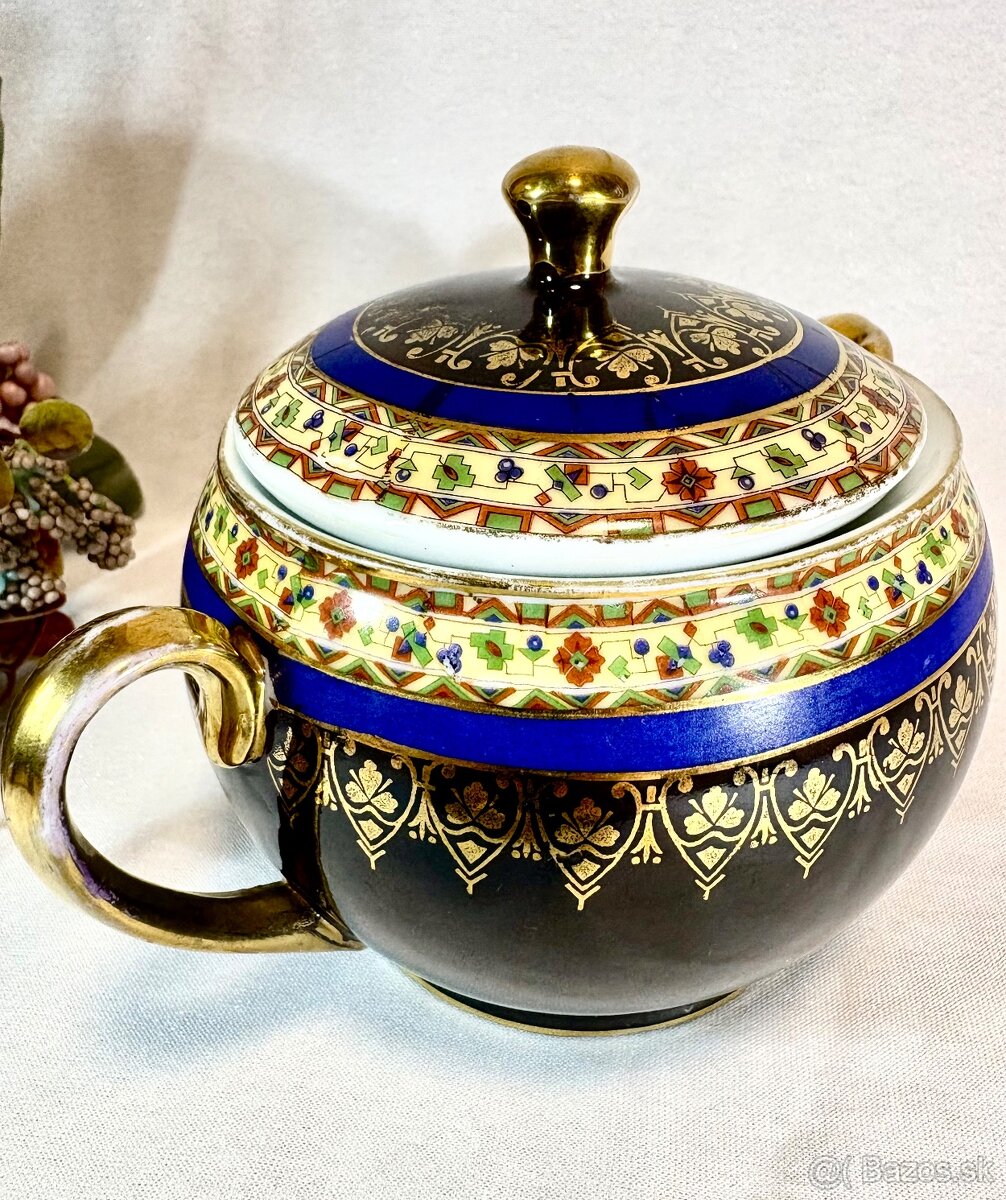 Porcelánové doza stará Vieden - 3