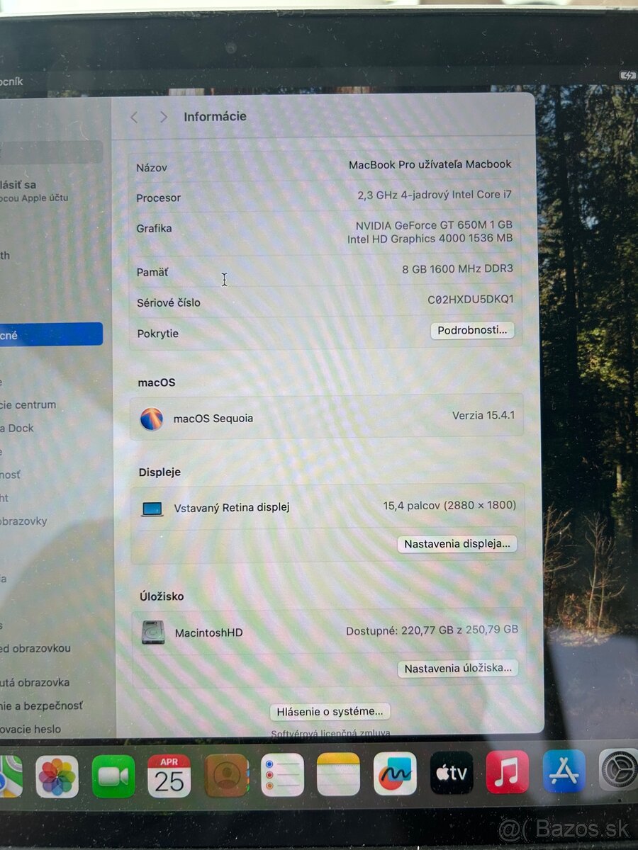 MacBook Pro 15" Retina ,TOP STAV - 3