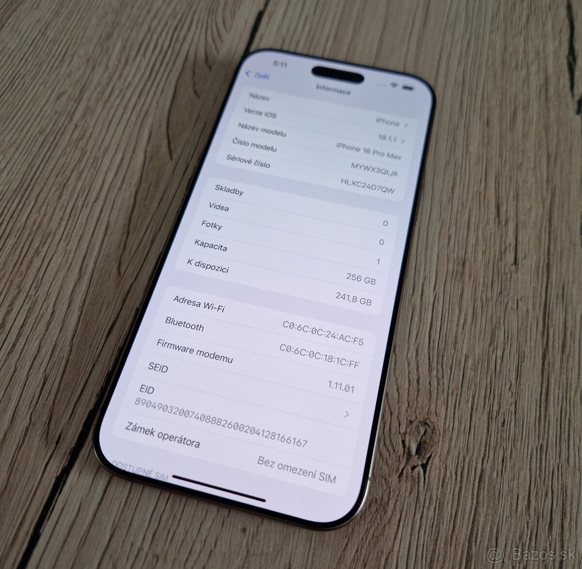 Apple iphone 16 pro max 256gb púštny titan - 3