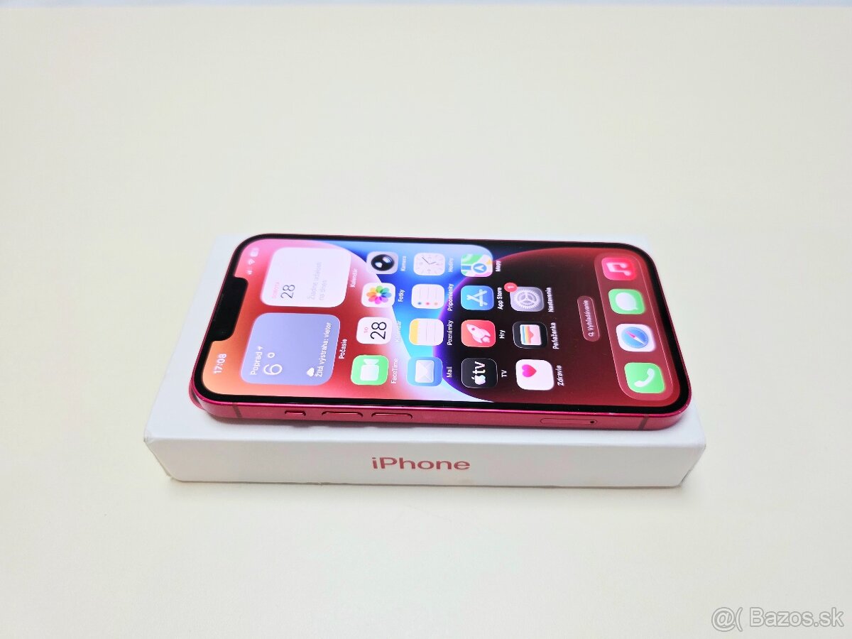 APPLE IPHONE 14 128GB RED,BATERKA 100% - 3