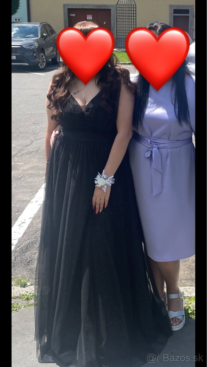 Predám elegantné čierne šaty, - 3