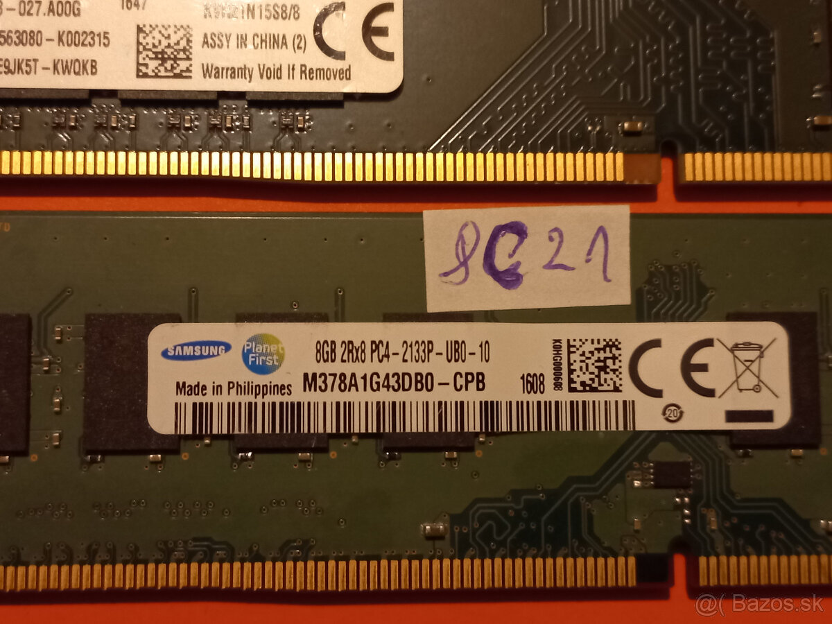 RAM 8GB DDR4 MIX UDIMM 2133 MHz do PC - 3