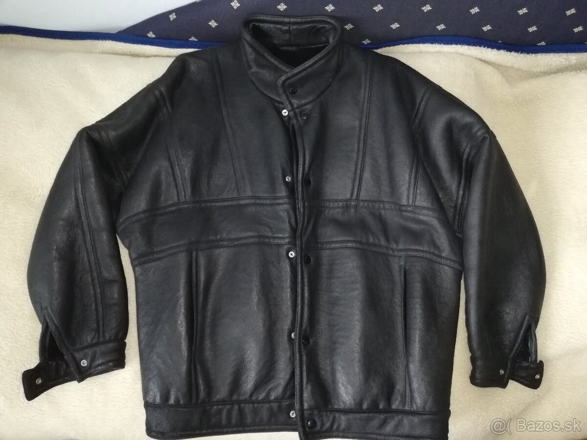 Zimná pánska barančinová bunda, - 3