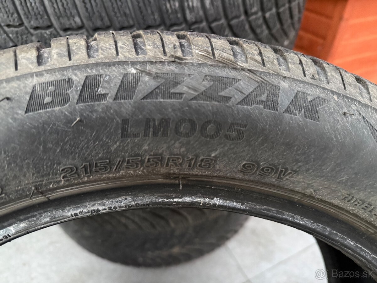 Bridgestone Blizzak LM005 215/55/R18 DOT 2022 super vzorka - 3