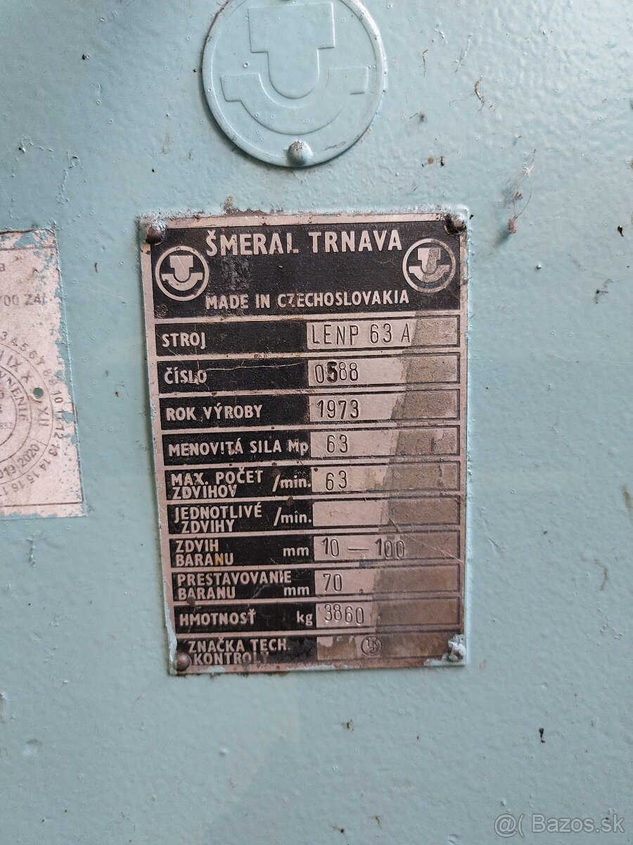 Výstredníkový lis - 3