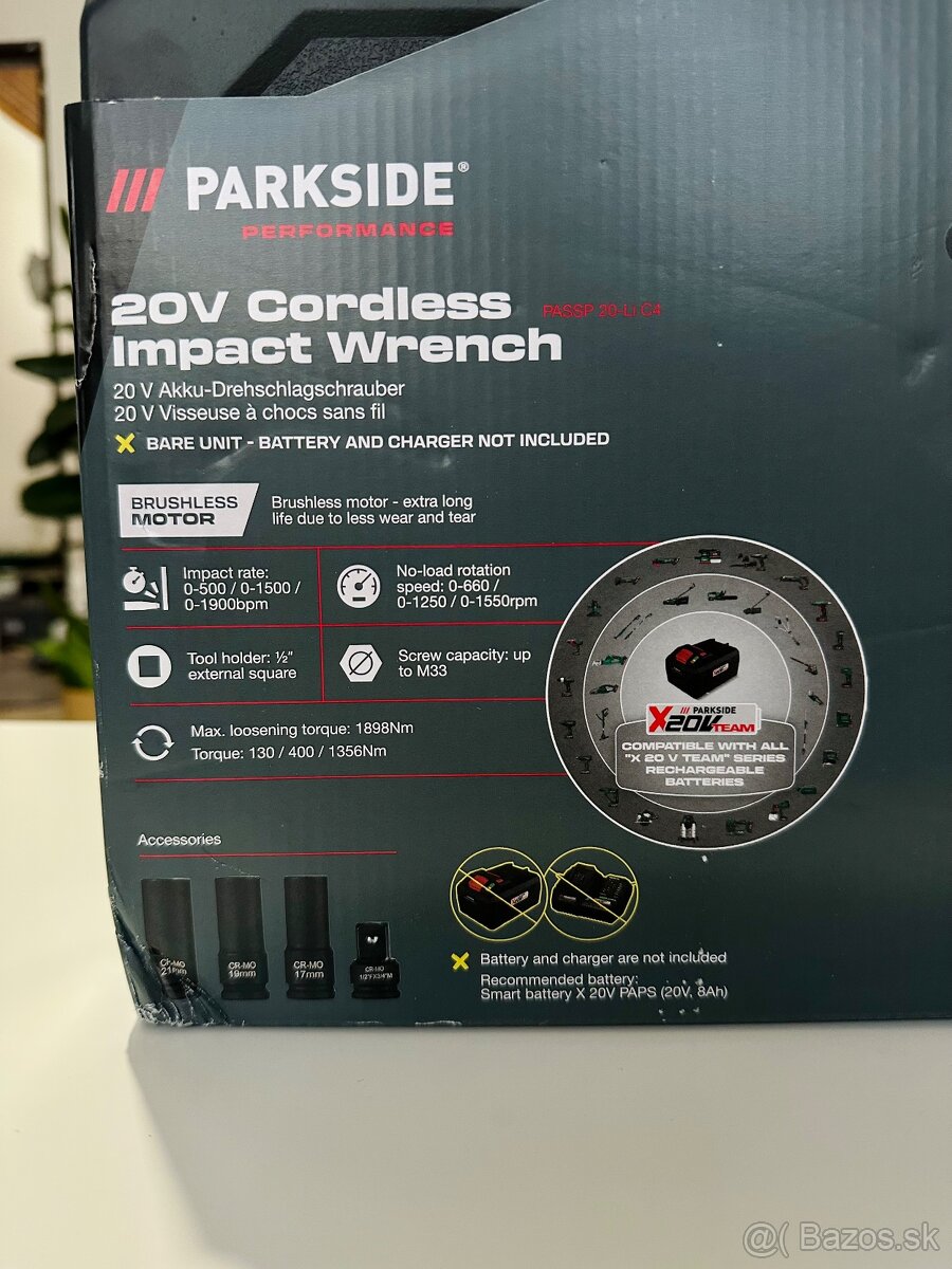 Parkside performance razovy utahovak až 1898Nm - 3