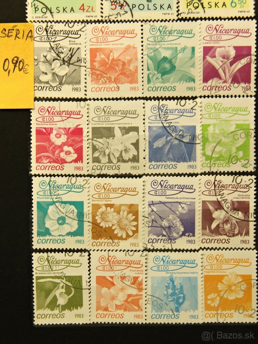 Známky - flóra - série 2 - 3