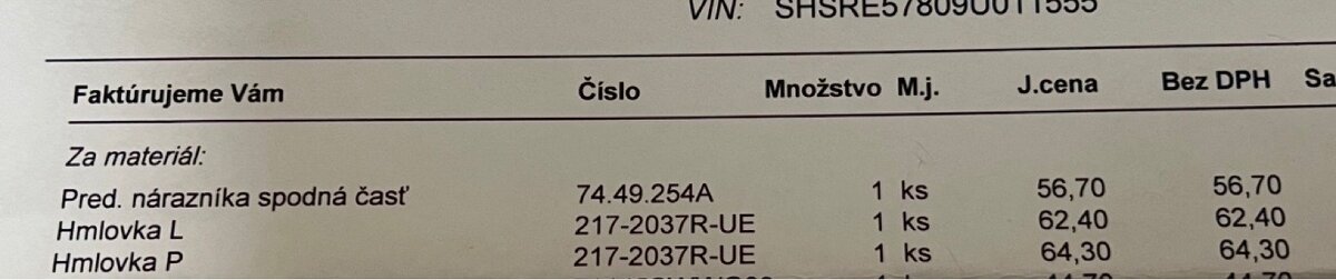 Hmlovky predné - Honda CRV 2009 NOVÉ - 3