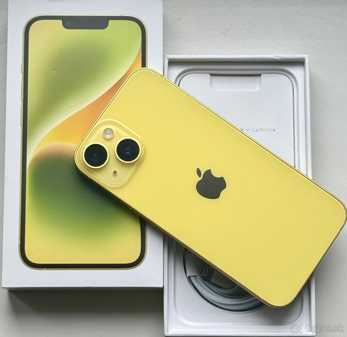 iPhone 14 Yellow BATERIE 100% TOP - 3