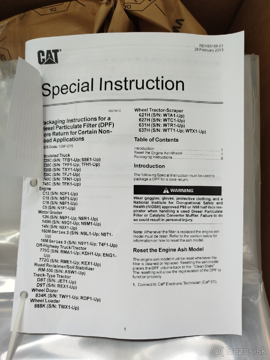 CAT DPF filter 582-7467 - 3