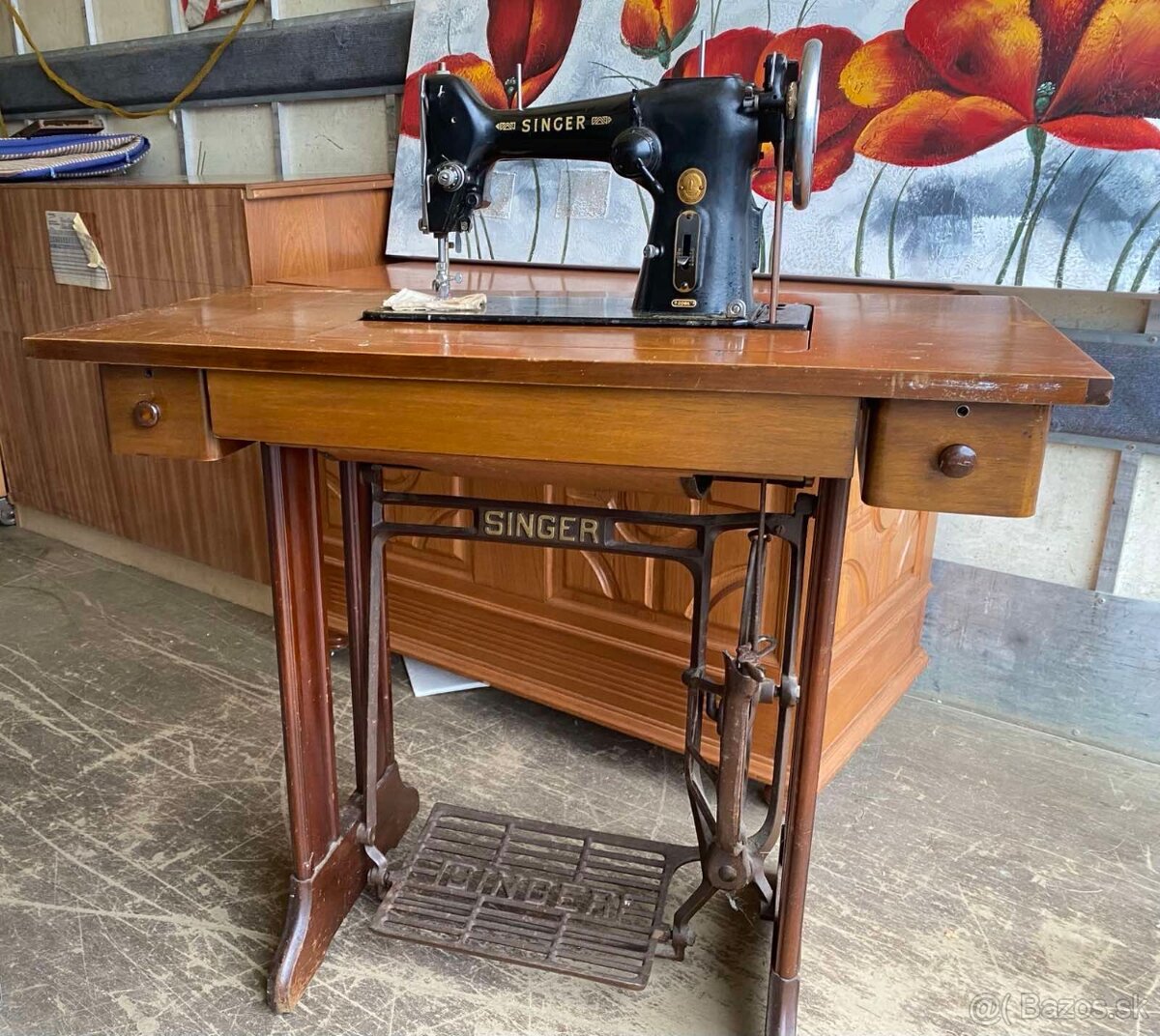 Singer starožitny šijací stroj - 3