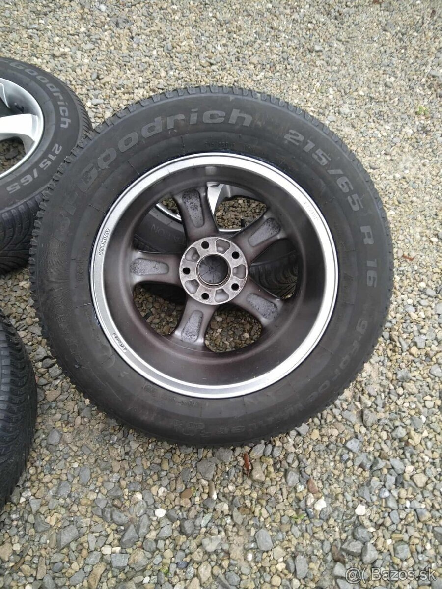 Alu 5 x 114,3 R 16 + zimné 215/65 R16. - 3