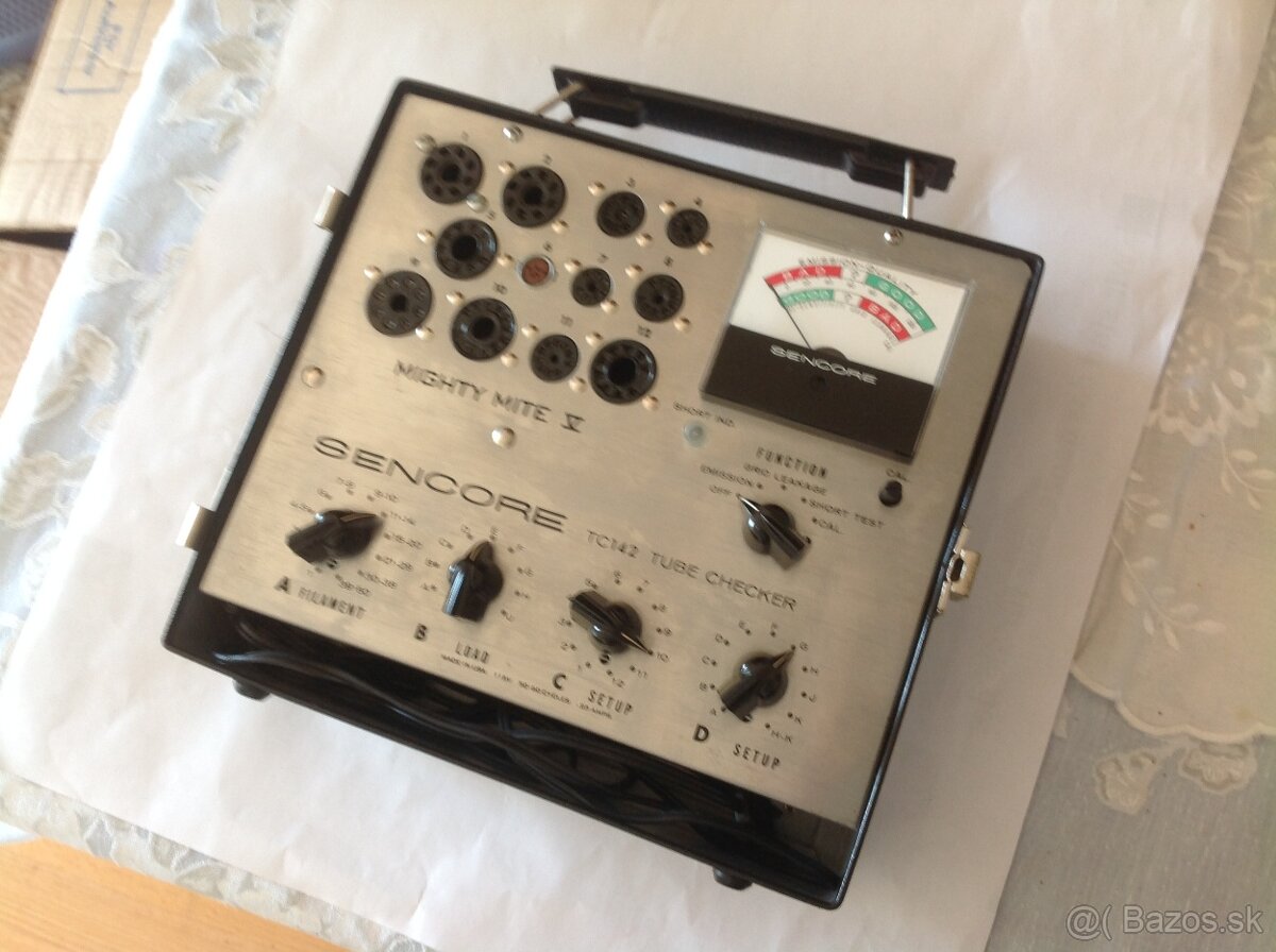 MERAC ELEKTRONIEK " TC 142 SENCORE TUBE CHECKER " - 3