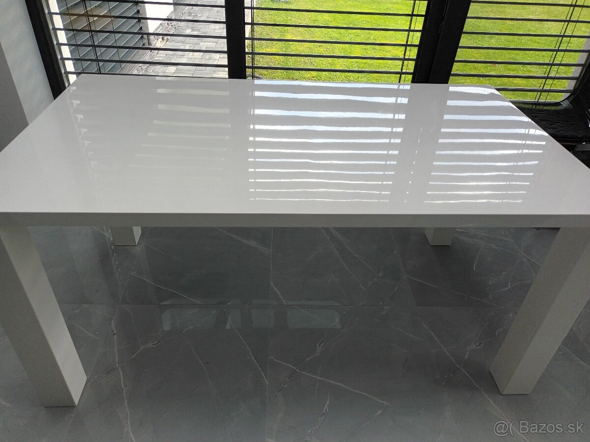 Predam jedalensky biely moderny velky stol 160x90 - 3