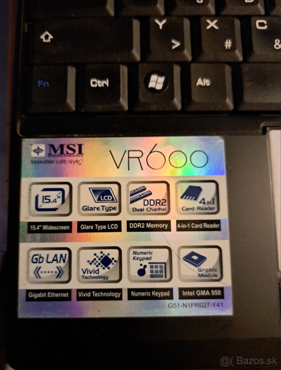 NTB MSI VR600 - 3