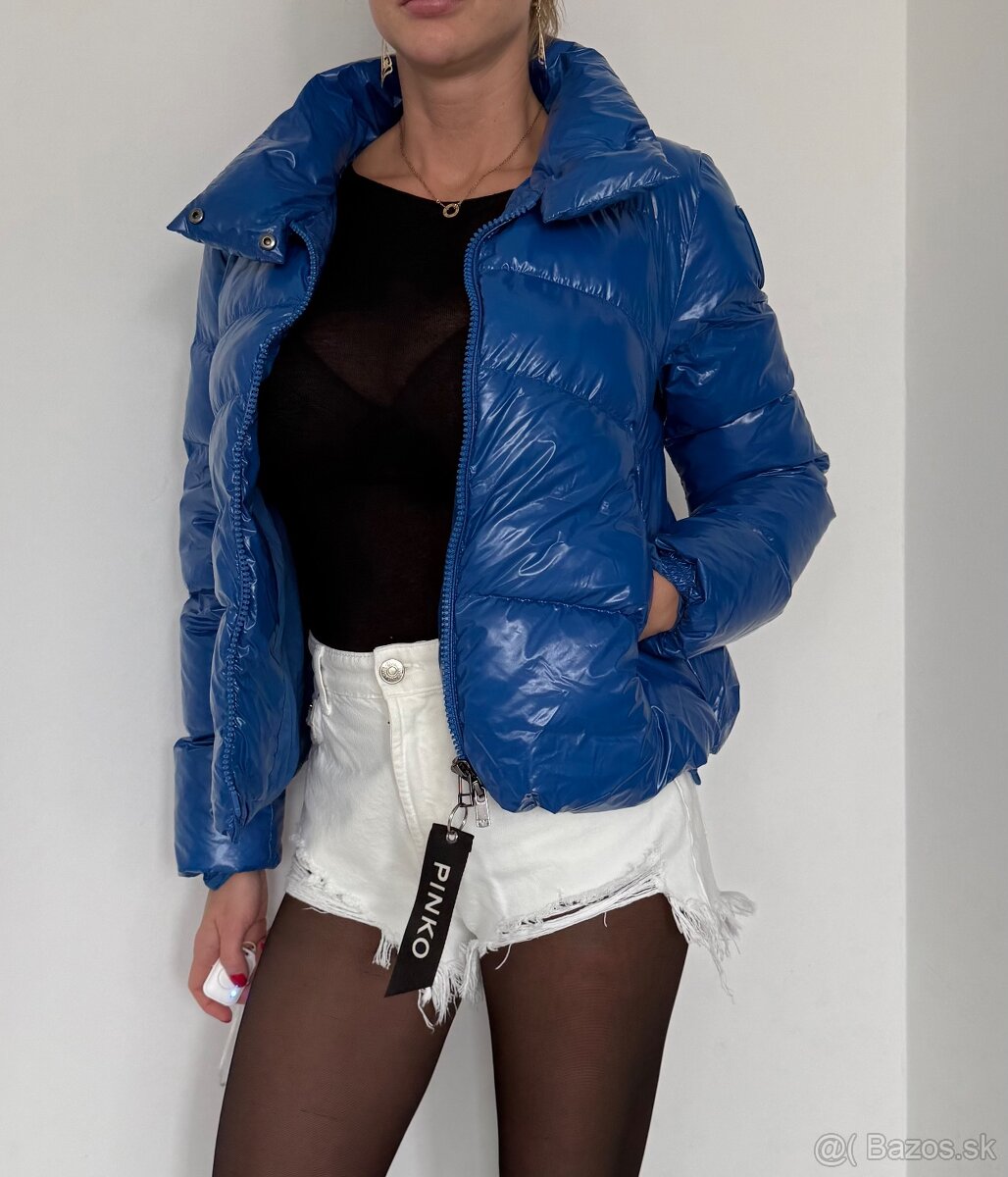 Modrá bunda Pinko - 3