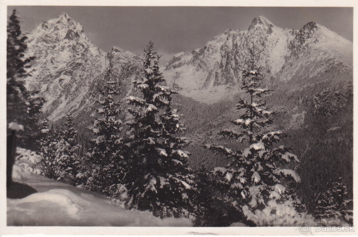 Staré pohľadnice Vysoké Tatry, Ľubochňa, Magistrála, Encián - 3