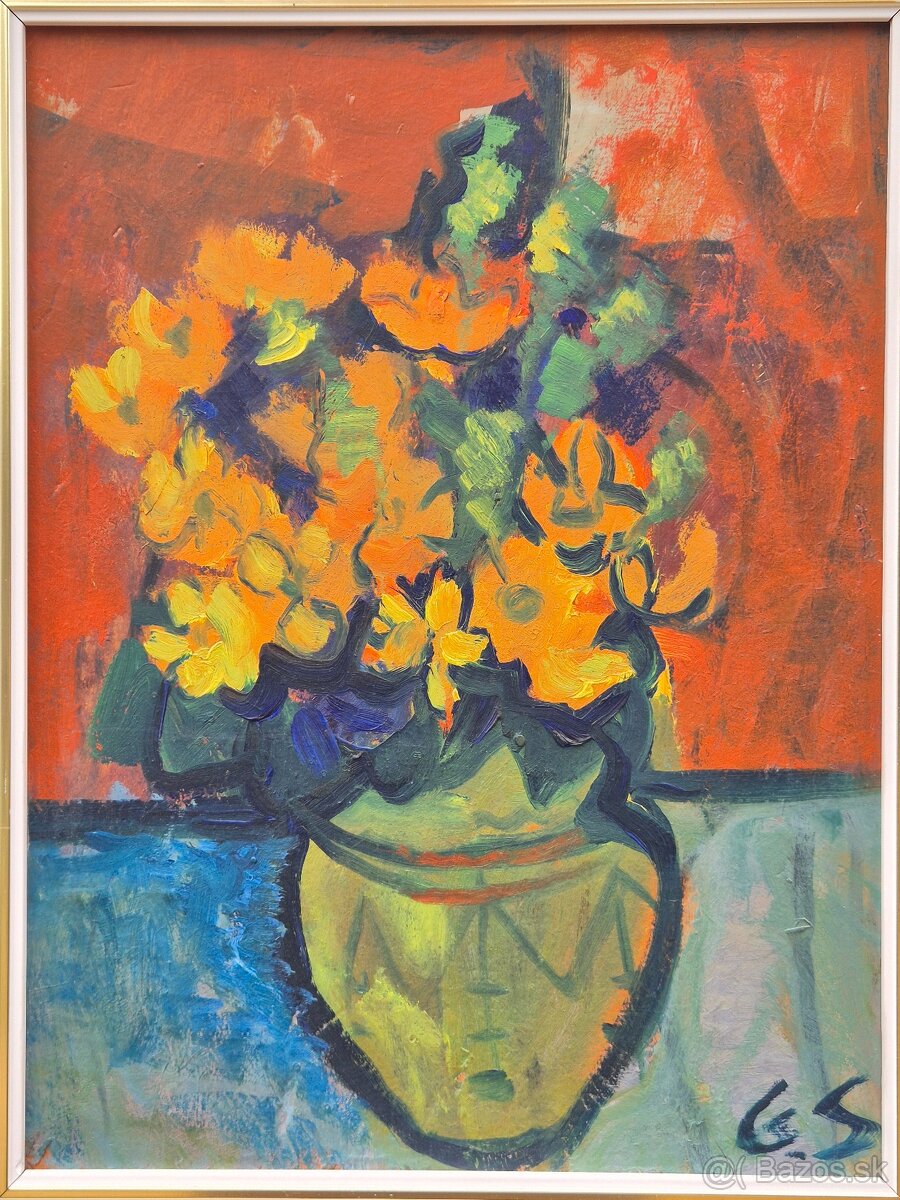 Originál Gabriela Schillerova kytica- akademicka maliarka - 3