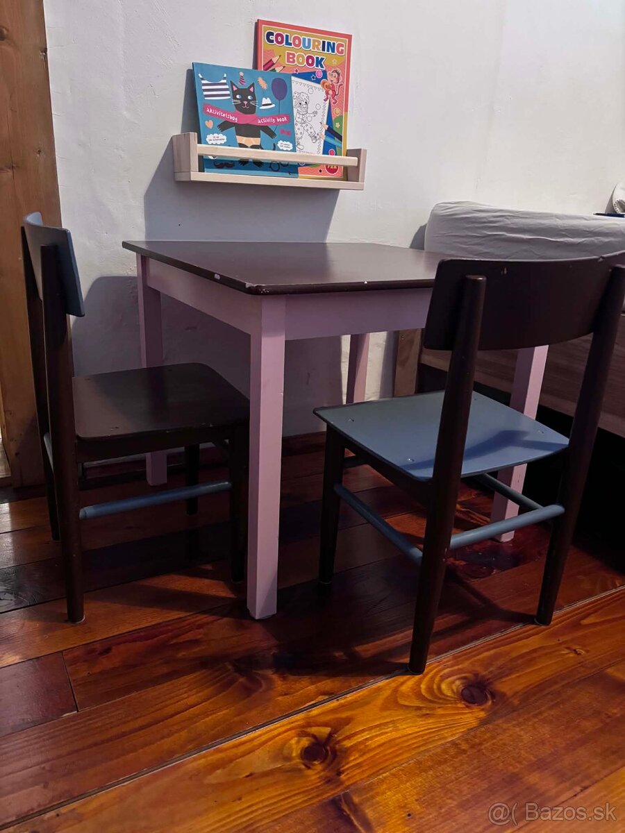 Detský set stôl s dvomi stoličkami - 3
