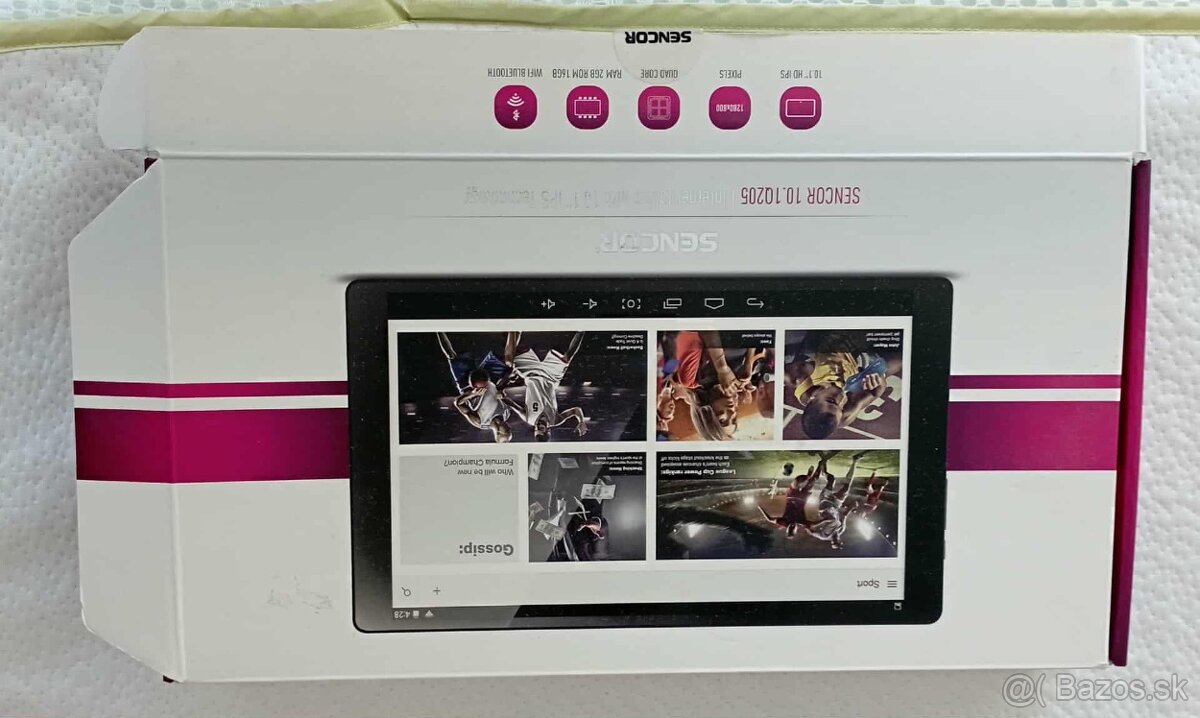 Tablet Sencor aj s koženým nastaviteľným púzdrom - 3