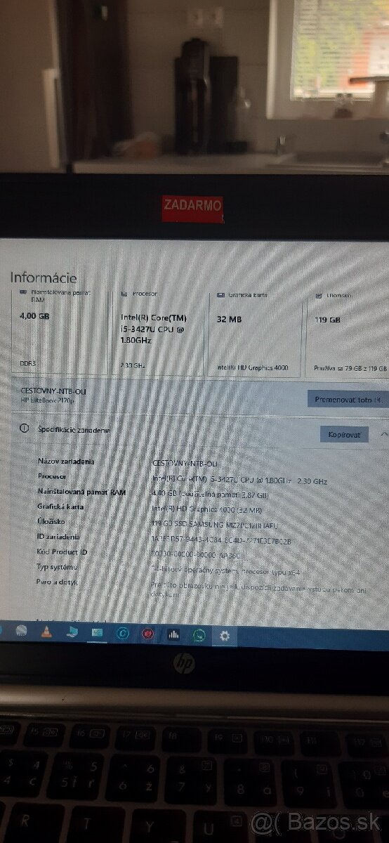 Predám pekný notebook HP - 3