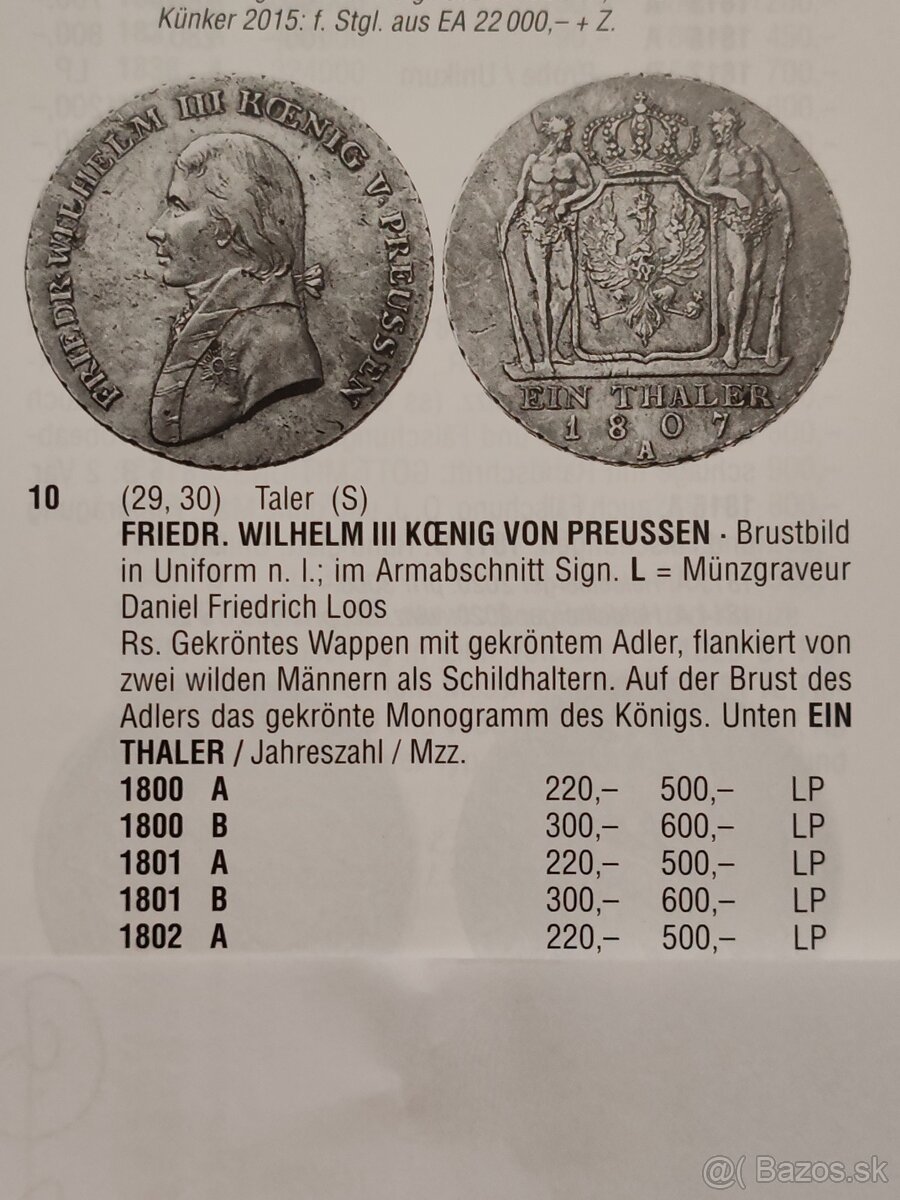 1 Toliar 1802 Prusko - 3