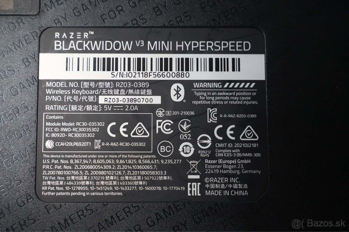 Razer blackwidow v3 mini hyperspeed - 3