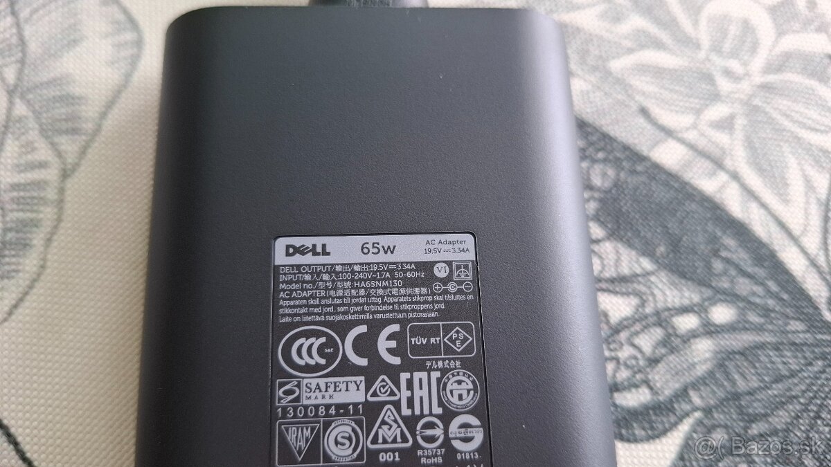 Nabijacka DELL pre notebooky, 65W, okruhly konektor 20 - 3