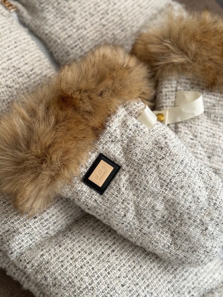 Fusak a rukavice - Bjällra of Sweden Grey Tweed Premium - 3