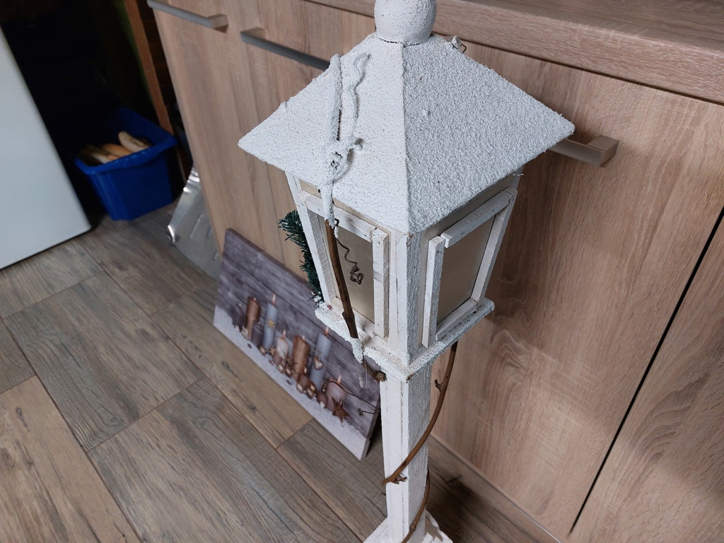 vianočná dekorácia + obraz led sviečky - 3