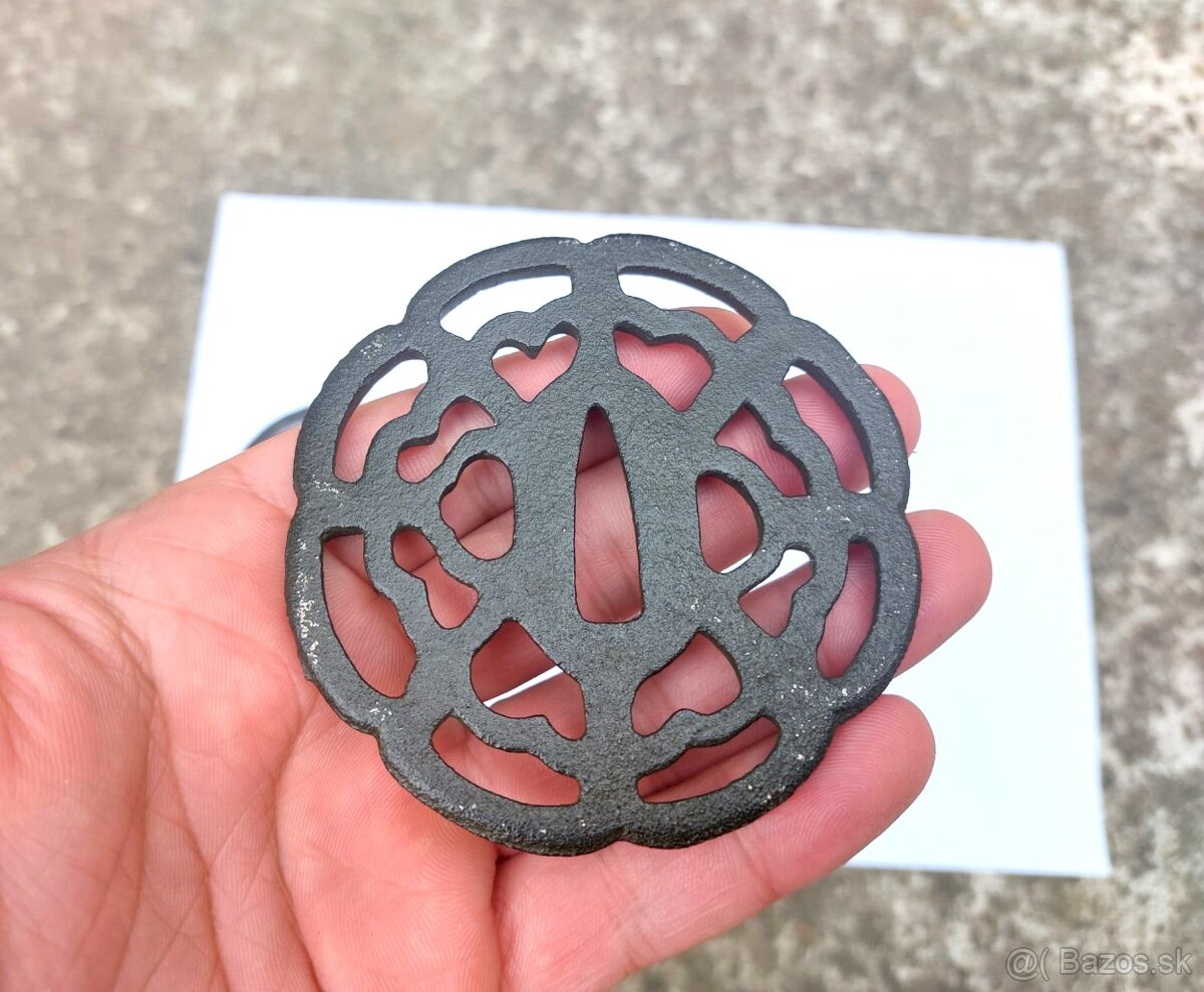 Japonské starožitné záštity mečov - Tsuba - 3