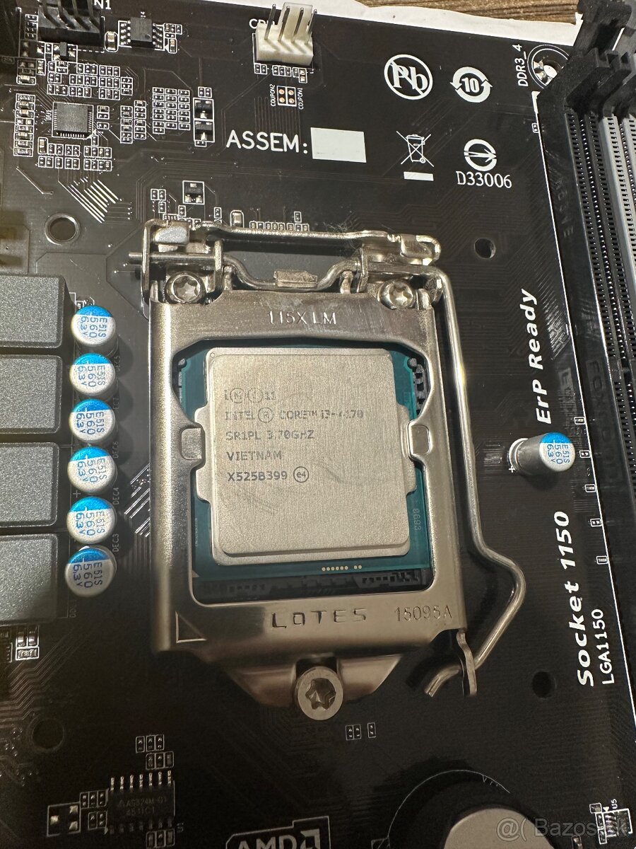 Intel i3 4170 Gigabyte GA-H97M-D3H - 3