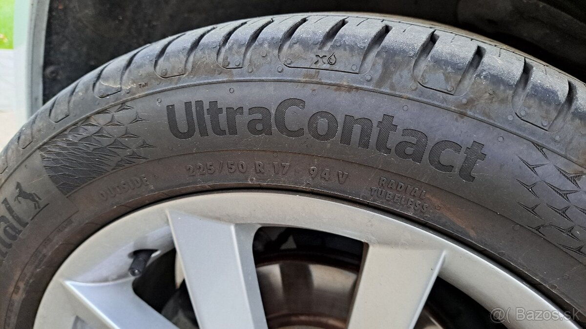 Letné pneumatiky continental 225/50R17V - 3