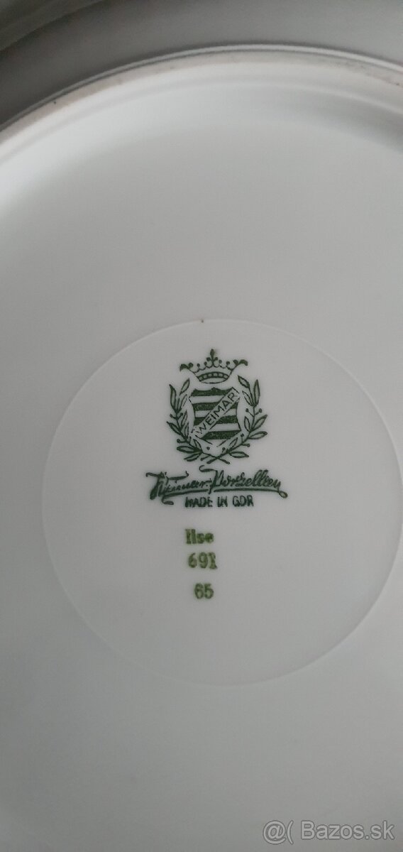 Luxusná starožitná porcelánová misa Weimar - 3