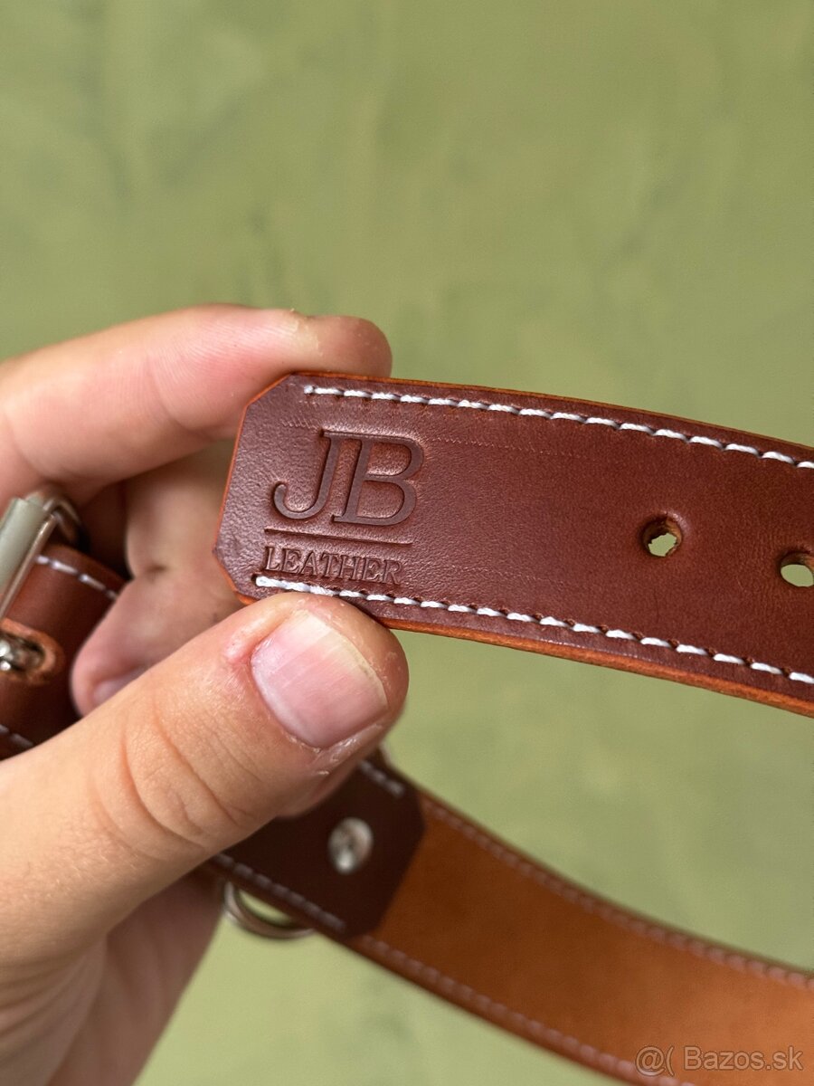 Kožený obojok pre psa z pravej talianskej kože - 3