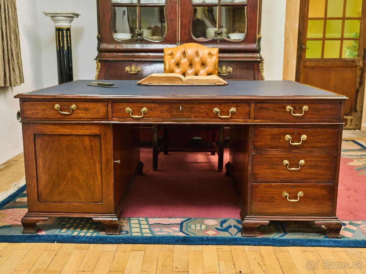 Veľký anglický písací stôl. Obojstranný - 3