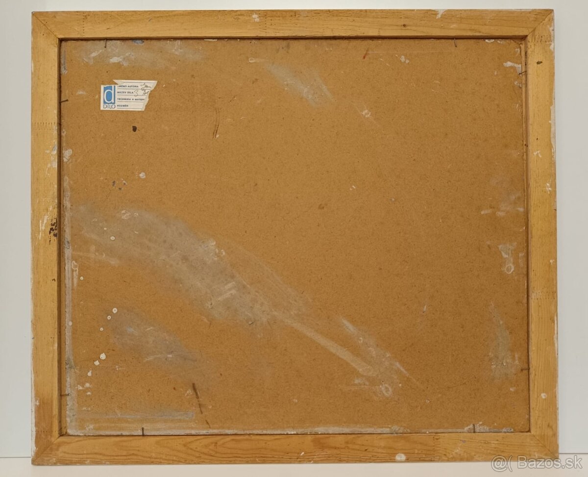 Obraz Jana Lieblová, dedina na Záhorí, olej 63x73 - 3