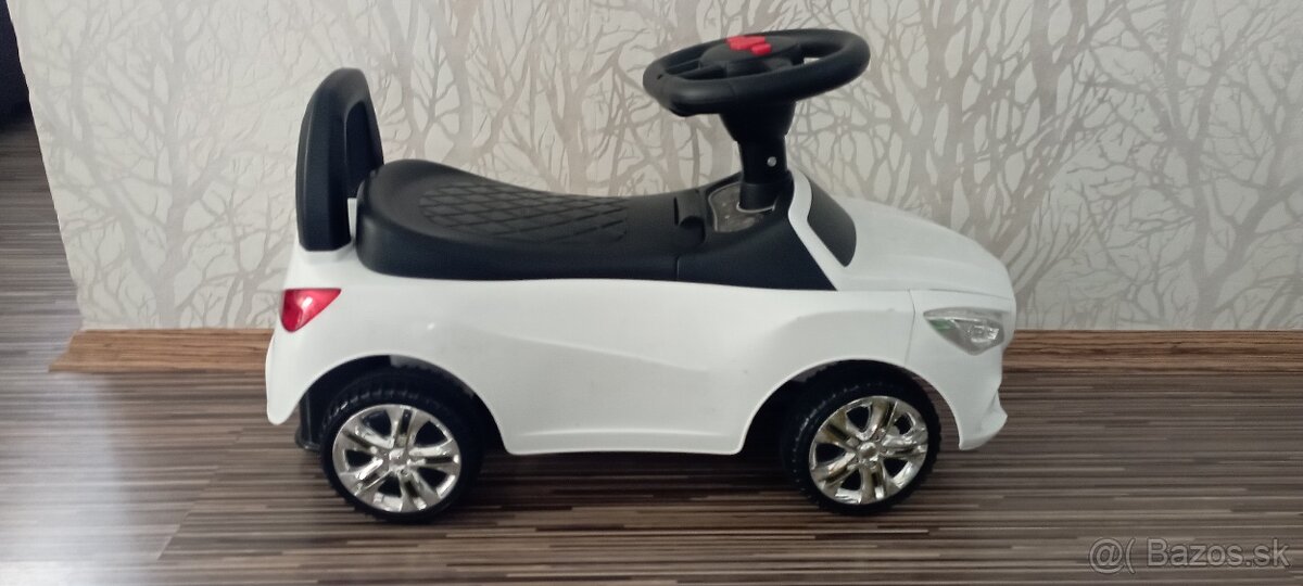 Odrážadlo biele s hudbou, klaksónom a svetlami - 3