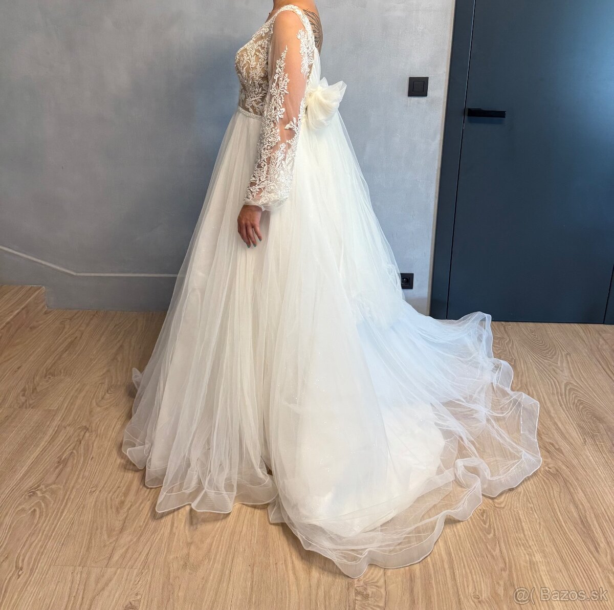 Nadherne svadobne saty s maslou - 3