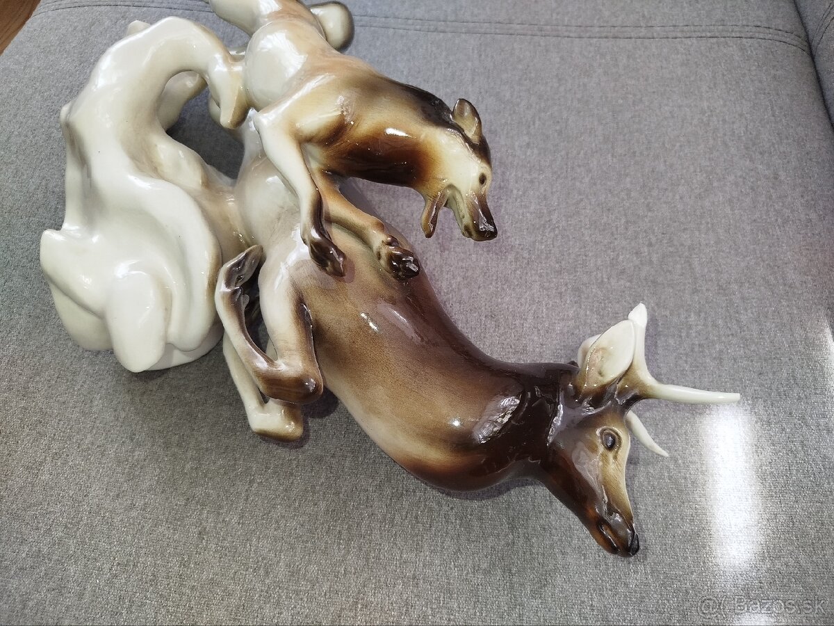 Mix sosiek Royal Dux Jelen,pes - 3