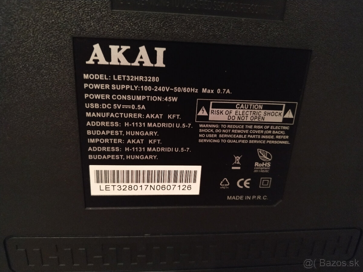 Televízor AKAI LET 32HR3280 (32´´) - 3