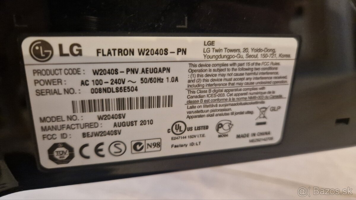 Monitor LG 20" - 3