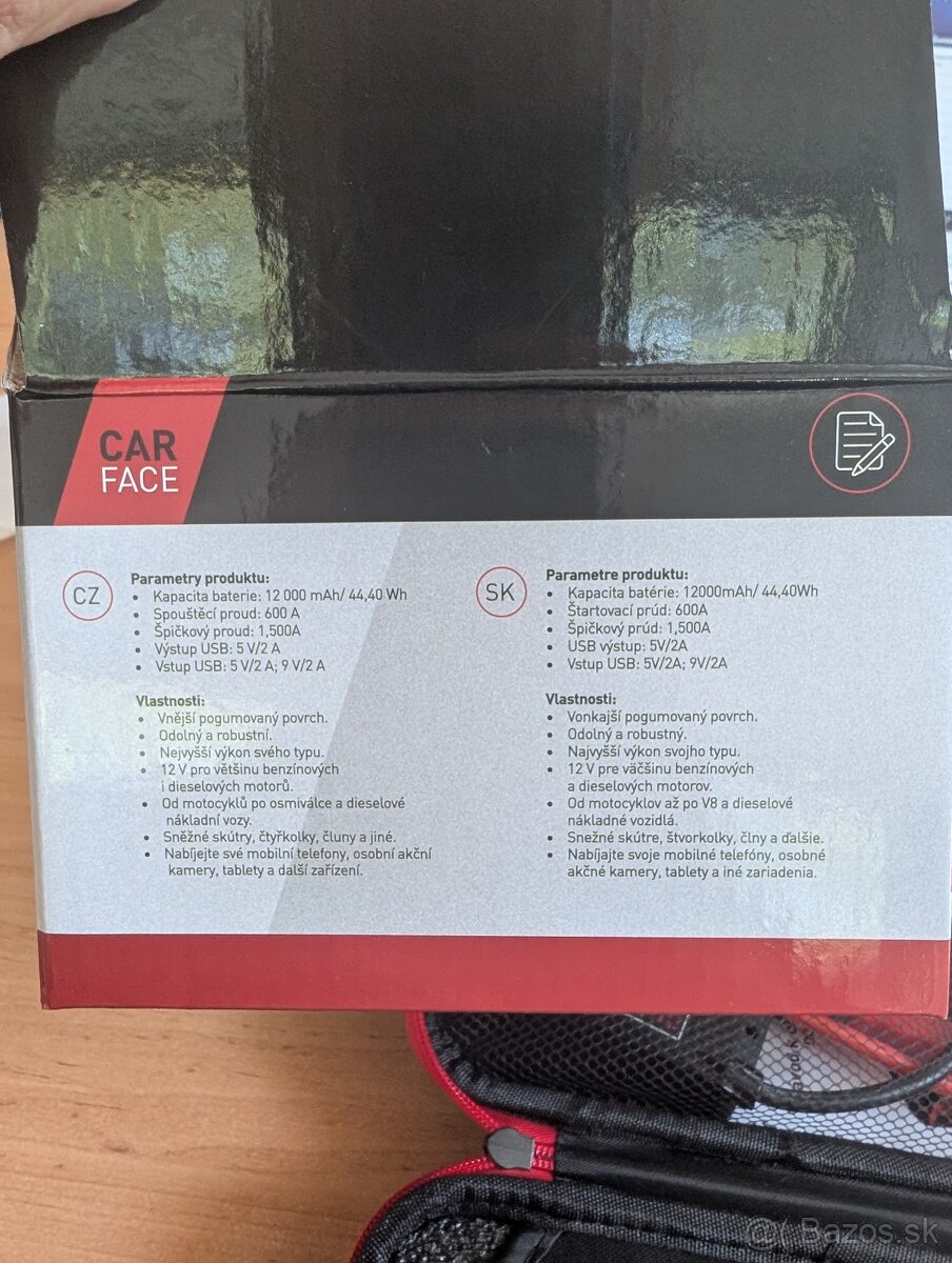 Powerbanka a Jump štartér 12 000mAh 2000 A CARFACE - 3