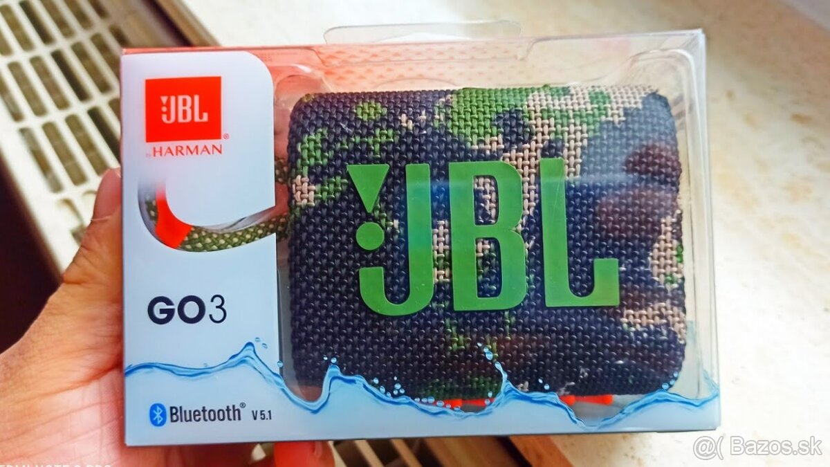 JBL GO 3 color: Black, squad, green - 3